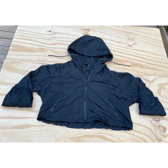 VINTAGE LULULEMON Windbreaker‎ Puffer Coat Casual Men's Black SIZE M - Picture 2 of 8